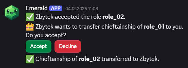 Discord bot screenshot chat